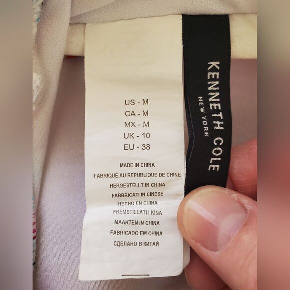 Kenneth Cole M Exotic Palm Cutout Bandeau Swimsuit sz Med - Picture 8 of 10